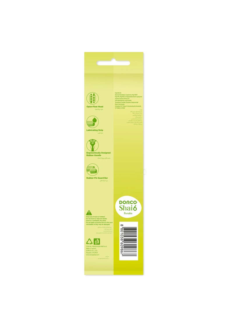 DORCO Dorco Shai6 Women Disposable Razor 4+2  - Image 2