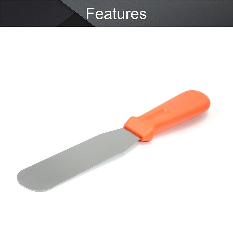 Utoolmart Straight Icing Spatula Stainless Steel 6 Inch Baking Cake Decorating Frosting Spatulas Stripping Tool Gifts for Christmas 1Pcs - Image 3