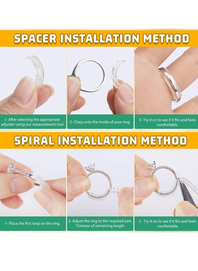 20Pcs Ring Sizer Adjuster For Loose Rings Invisible Ring Spacers Guards Kit - Image 2
