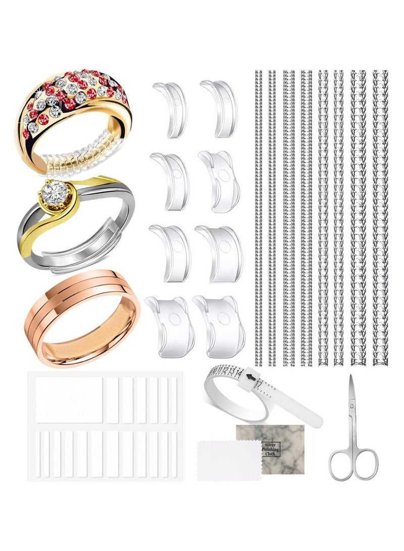 20Pcs Ring Sizer Adjuster For Loose Rings Invisible Ring Spacers Guards Kit - Image 1