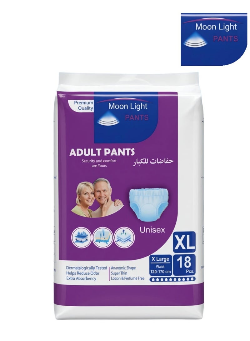 Moon light Premium Adult Pants, X-Large Size (Pack of 18 Pants) - Image 2