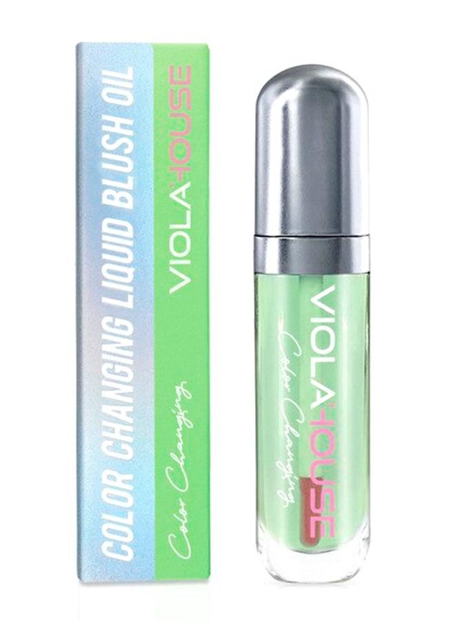 VIOLAHOUSE Color Changing Liquid Blush Oil for Cheeks Glossy Shiny Finish Water-Based Color Pigments Rouge Stick for Women 8g  - Image 1