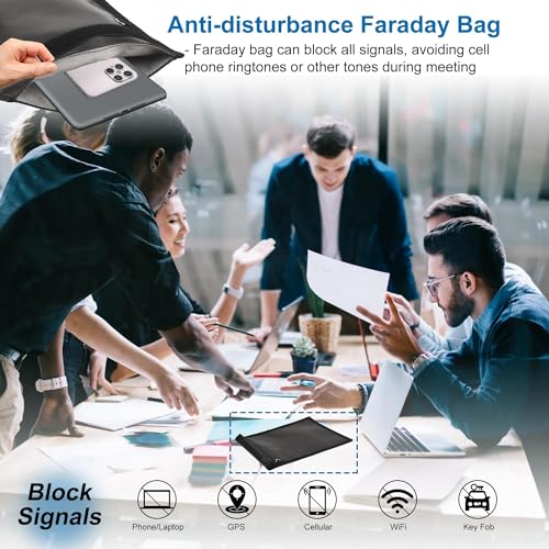 EXLIFBAG Faraday Bag 4 Pack – Waterproof & Fireproof Signal Blocking Pouch for Laptop, Tablet, Phone, Car Key – Anti-Theft & Anti-Tracking Faraday Cage Sleeve - Image 4