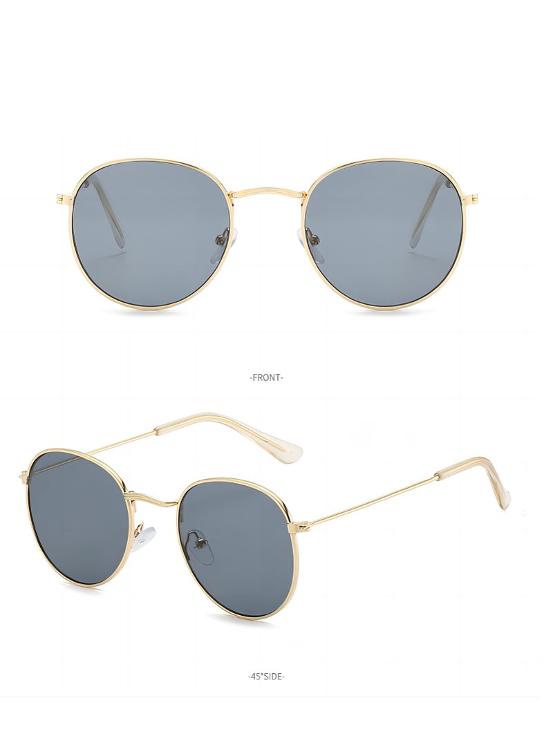 Styled Minimal Oval Sunglasses - Image 3