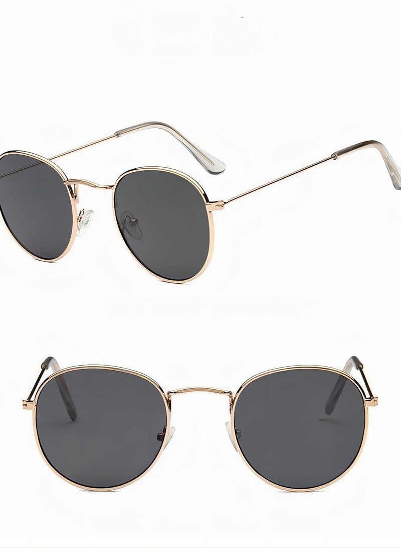 Styled Minimal Oval Sunglasses - Image 1