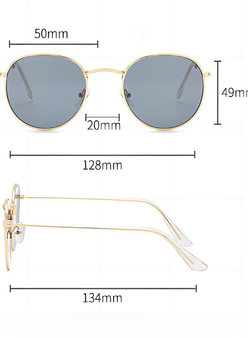 Styled Minimal Oval Sunglasses - Image 2