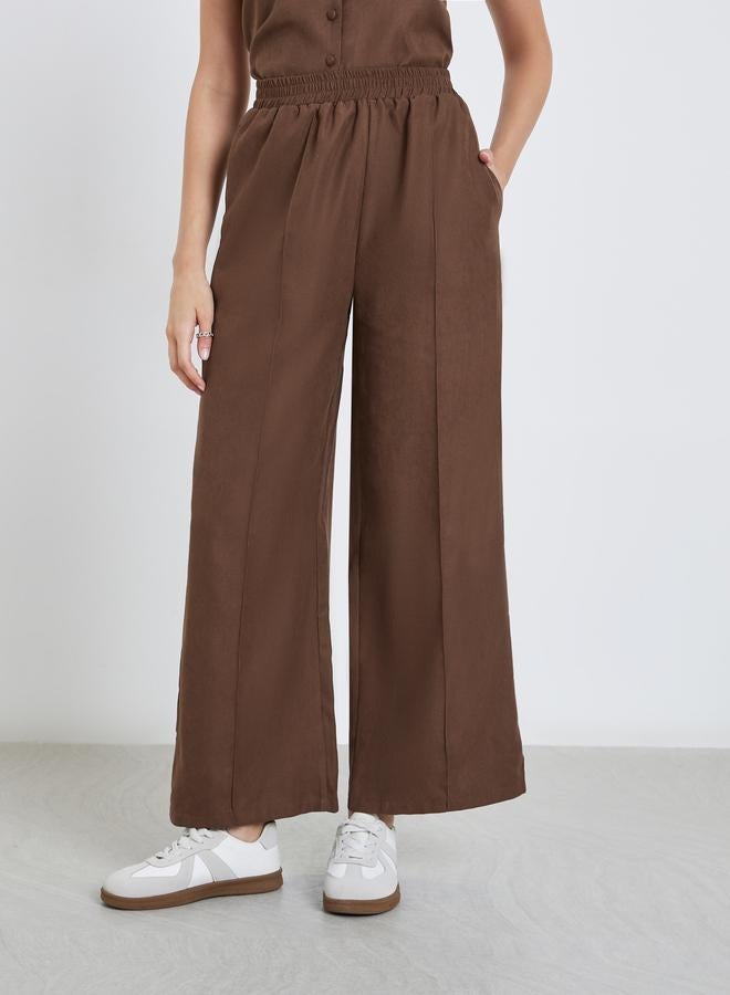 ستايلي بنطال بقصة أرجل واسعة - Image 2