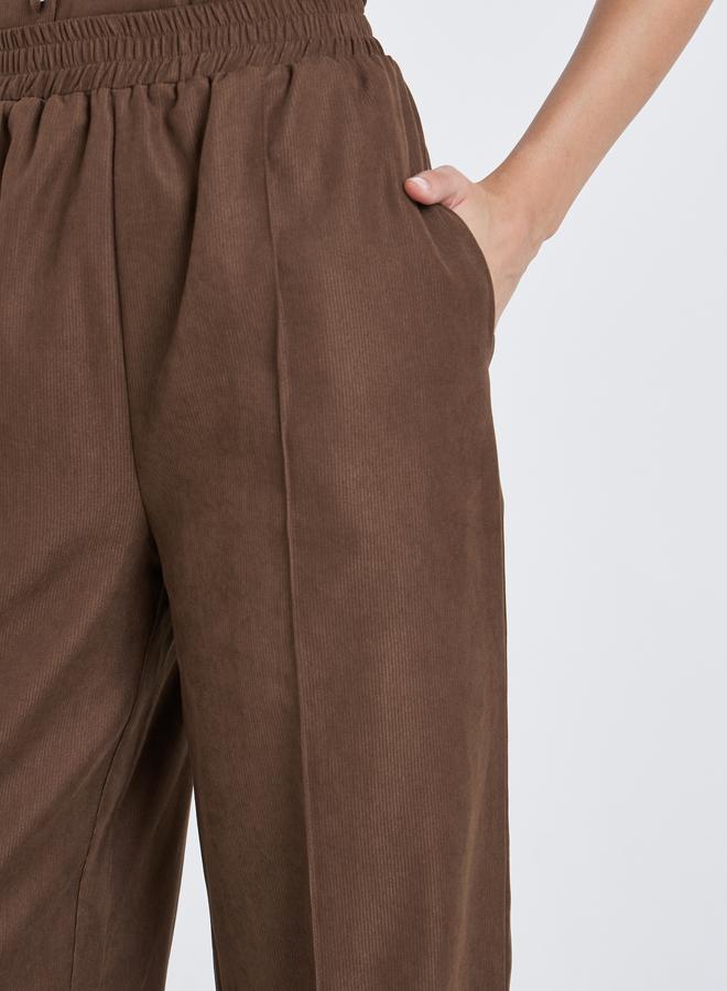 ستايلي بنطال بقصة أرجل واسعة - Image 3