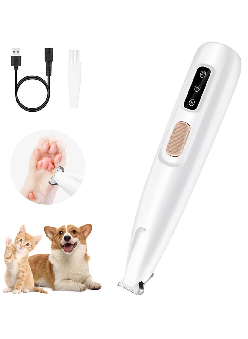 Mcbazel Pet Micro Precision Trimmer, Multifunctional Pet Hair Trimmer Waterproof Rechargeable Shaver with LED Light for Paws Eyes Ears Face Buttocks for Small Dogs and Cats，50dB Quiet Shave. - Image 1