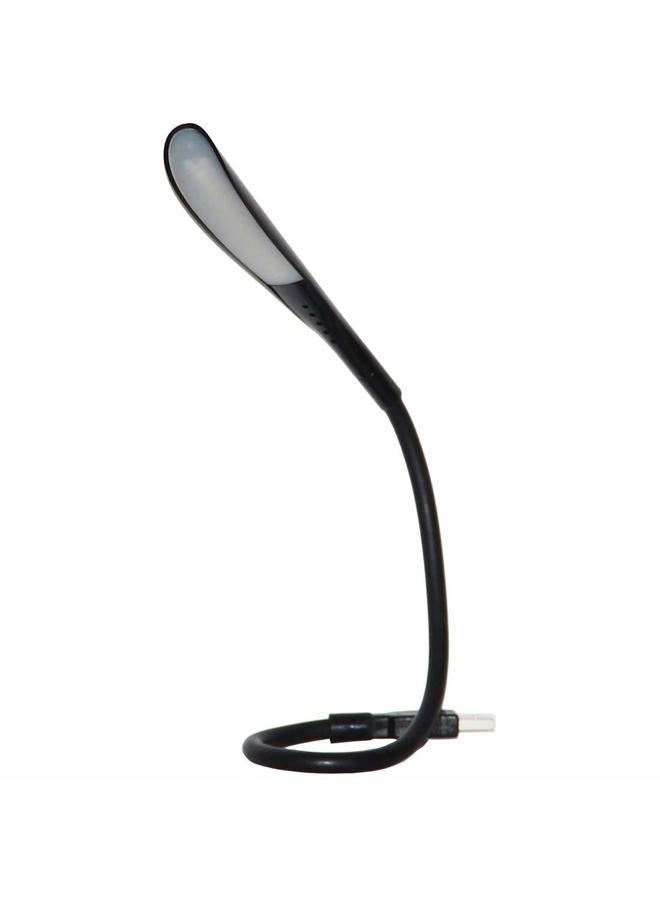 i2 Gear USB Reading Lamp with 14 LEDs Dimmable Touch Switch and Flexible Gooseneck for Notebook Laptop, Desktop, PC and MAC Computer + On/Off Setting (14 LED, Black) - Image 1