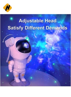 HuHa Starry Night Light Projector Astronaut LED Projection Lamp with Remote Control, Adjustable Head Angle,Gift for Kids Adults Home Party Ceiling Decor  - Image 3