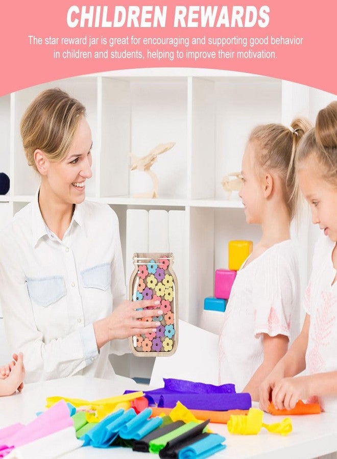 Loyanger Magnetic Reward Jar, Flower Reward Jars for Kids, Personalized Rewards Jar Reward' Chart for Classroom, Home, Reward. Jars System for Behavior Management Classroom Tools - Image 5