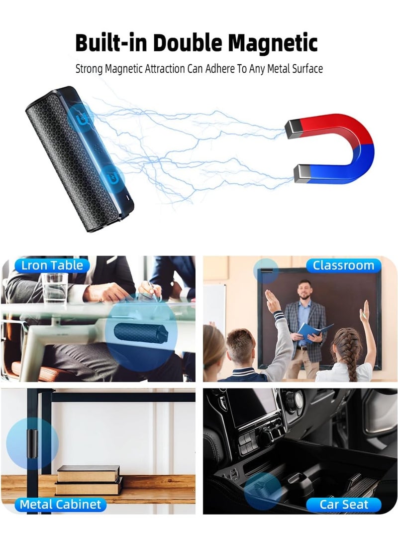 64G Magnetic Voice Recorder with AI-Intelligent Triple Noise Reduction,35 Days Continuous Recording Device,Voice Activated Audio Recorder,Digital Voice Recorder for Meetings/Interviews/Classroom