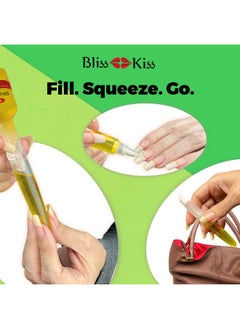 Bliss Kiss Bliss Kiss Refillable Cuticle Oil Pen for Nails - Empty 8 ml Squeeze Nail Oil Pen with brush applicator from 1-Pack  - Image 5