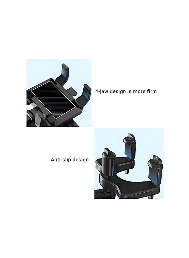 PROMASS Mirror Car Phone Holder Mount,360° Rotatable and Retractable Universal Multifunctional Adjustable Rearview Mirror Phone Holder for Car and All Mobile Phones - Image 5