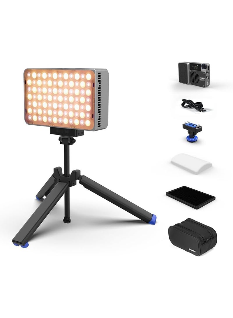 Aputure Amaran Ace 25x Bi-Color LED Light – Kit, 32W On-Camera Panel, 2700K–6500K, 6320 Lux at 0.5m, USB-C Charging, Magnetic Mount, 9 Light Modes, App Control, Silver Ace 25x Kit - Silver - Image 1