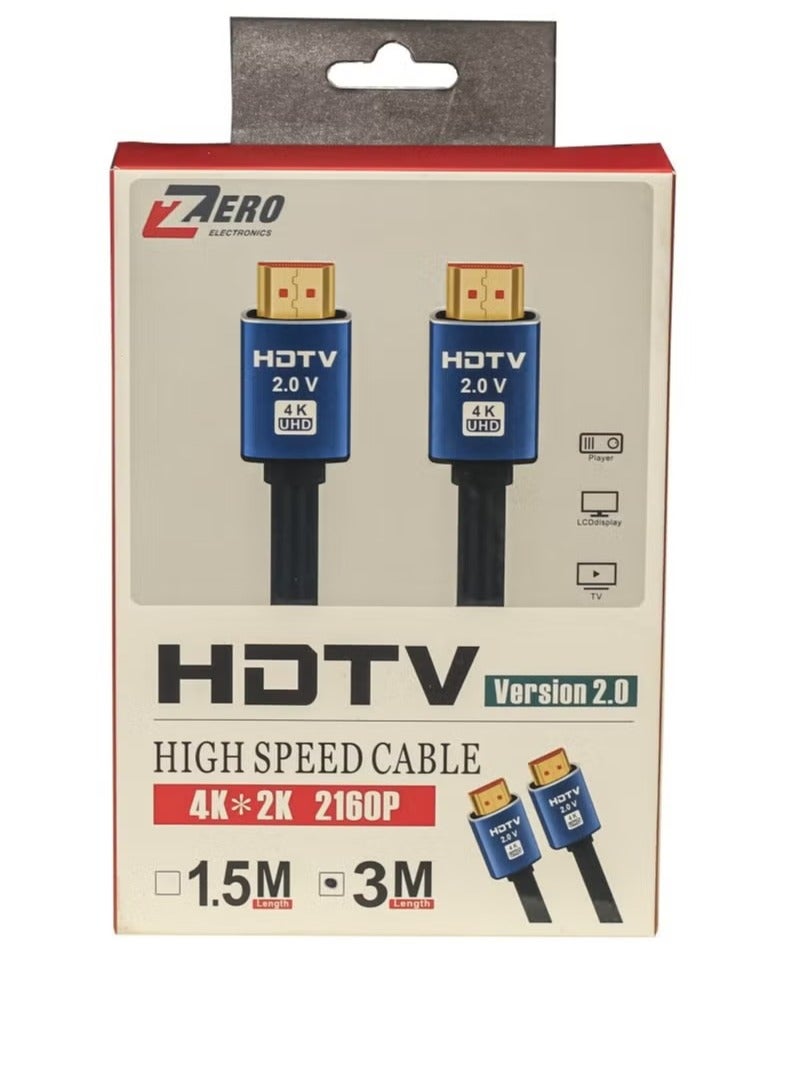 Zero Cable Hdmi Hdtv 4K 3M - Image 3