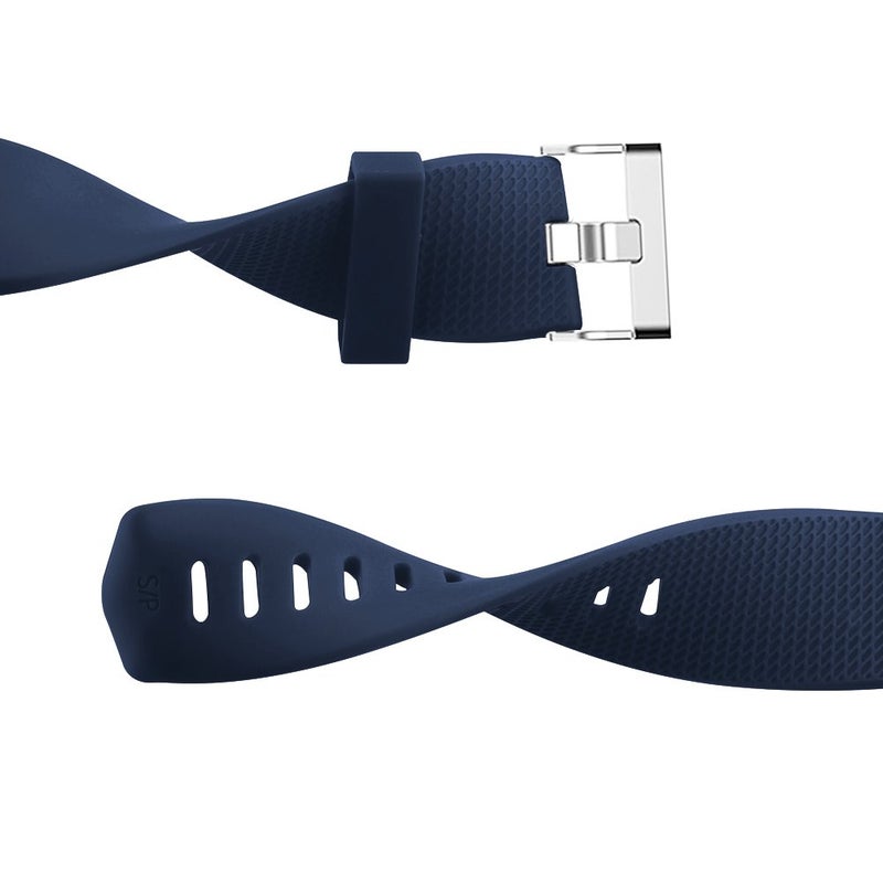 Mugust 3 Pack Sport Bands Compatible with Fitbit Charge 2 Bands Women Men, Adjustable Replacement Strap Wristbands for Fitbit Charge 2 HR Small Large (Small, Black/Navy Blue/Gray) - Image 5