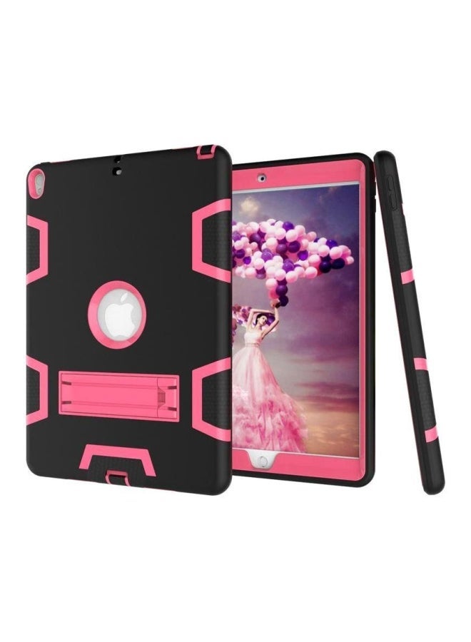 NIBEMINENT Protective Case Cover With Kickstand For Apple iPad Pro 10.5-Inch Black/Pink  - Image 3