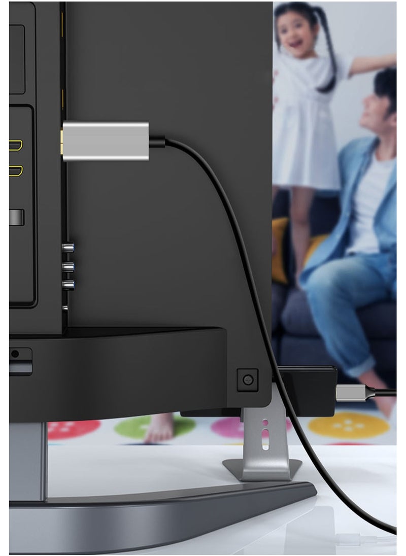Generic - Type C to DP Adapter Cable 1.5 Meter Supports Up to 8K 60Hz Type C to Displayport Converter Cable Type C Male to DP Male Adapter Cable - Image 1
