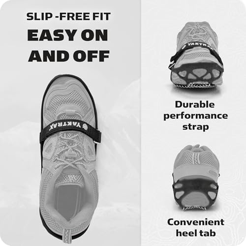 Yaktrax أحذية يكتراكس برو لل traction للمشي، الجري، أو التنزه على الثلج والجليد (1 زوج)، كبير جداً - Image 3