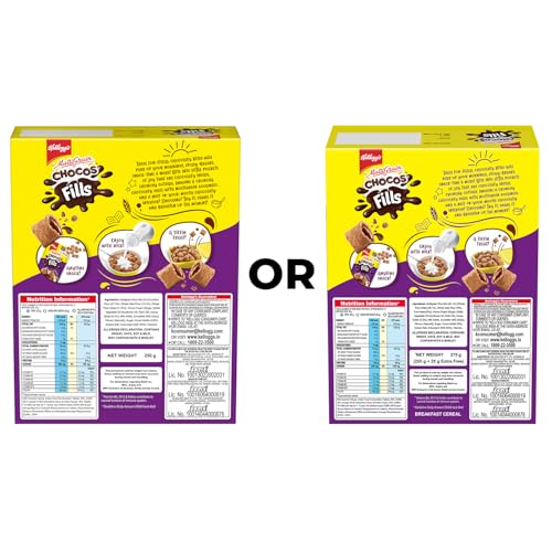 Kellogg's Chocos Fills 250g + 25g Extra Free | Double Chocolaty, Anytime Snack | 3 Grains: Oats, Wheat & Rice, Protein Rich, 0% Maida - Image 3