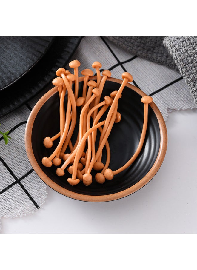 null - Simulation Soybean Model Bean Sprout Props Dutch Bean Four-season Bean Kidney Bean Flat Bean Fresh Bean Horn Mushroom Set Decoration-Color:White Bean Sprouts-small Head - Image 1