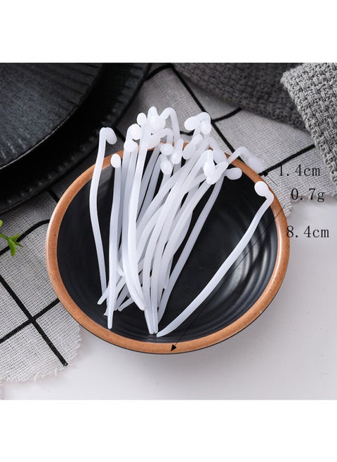 Simulation Soybean Model Bean Sprout Props Dutch Bean Four-season Bean Kidney Bean Flat Bean Fresh Bean Horn Mushroom Set Decoration-Color:White Bean Sprouts-small Head