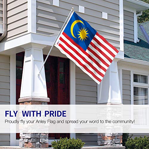 ANLEY Fly Breeze 3x5 Feet Malaysia Flag Vivid Color and Fade Proof Canvas Header and Double Stitched Malaysia Flags Polyester with Brass Grommets 3 X 5 Ft - Image 3