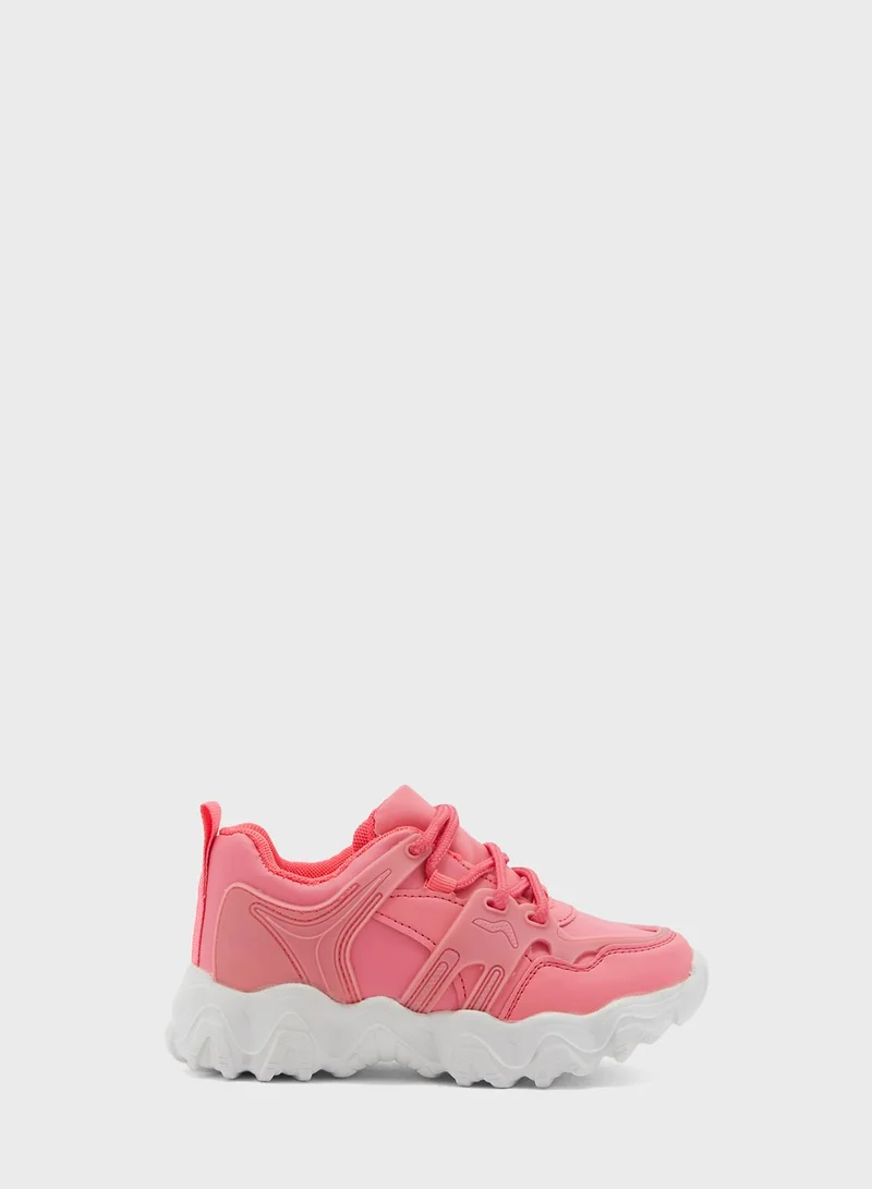 Pinata Flourescent Lace Trainer