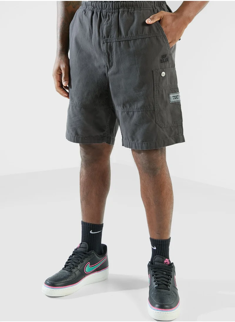 izzue Washed Canvas Cargo Shorts