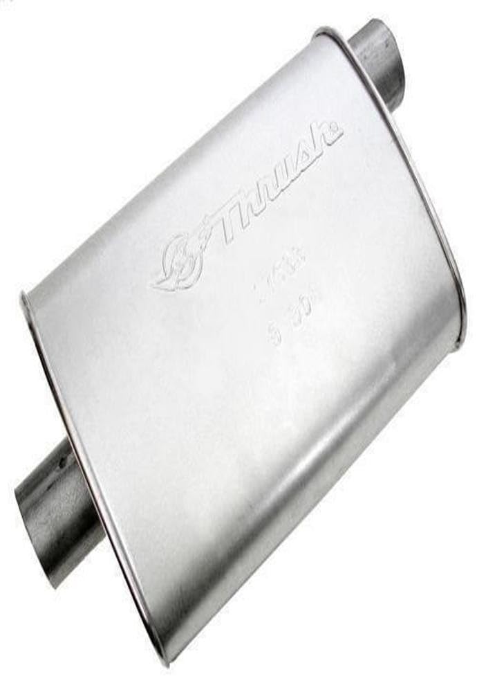 Thrush Muffler Mellow Performance Tone Inlet 25 Pipe Connection Offset Outlet 25 Center