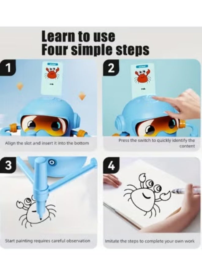 دي اي تي روبوت ذكي لتعليم الرسم للأطفال – 100 بطاقة خطوات متدرجة (3+) - Image 3