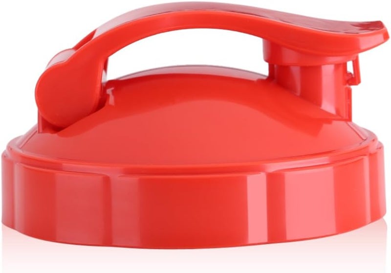 ZJchao Mason Jar Lids, 1Pc Mason Jar Lids With Straw Hole Canning Leak Proof Seal for 600W 900W Juicer Bottle (Red) - Image 1