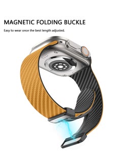 X-level Bands Compatible with Apple Watch 42mm 44mm 45mm 49mm Series 9/8/7/SE/6/5/4/3/2/1 IWatch Ultra/Ultra 2/ Silicone Strap With Magnetic folding Buckle, Quick Release Silicone Straps for Women Men  - Image 3
