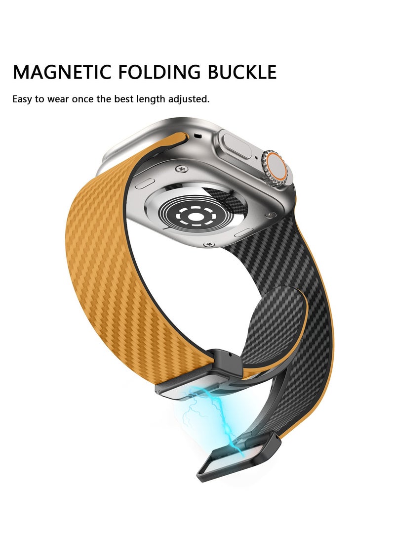 X-level - Bands Compatible with Apple Watch 42mm 44mm 45mm 49mm Series 9/8/7/SE/6/5/4/3/2/1 IWatch Ultra/Ultra 2/ Silicone Strap With Magnetic folding Buckle, Quick Release Silicone Straps for Women Men - Image 1