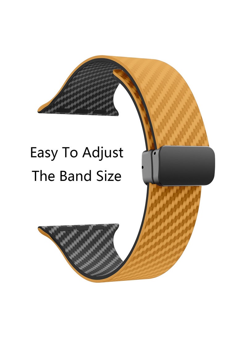 X-level - Bands Compatible with Apple Watch 42mm 44mm 45mm 49mm Series 9/8/7/SE/6/5/4/3/2/1 IWatch Ultra/Ultra 2/ Silicone Strap With Magnetic folding Buckle, Quick Release Silicone Straps for Women Men - Image 1