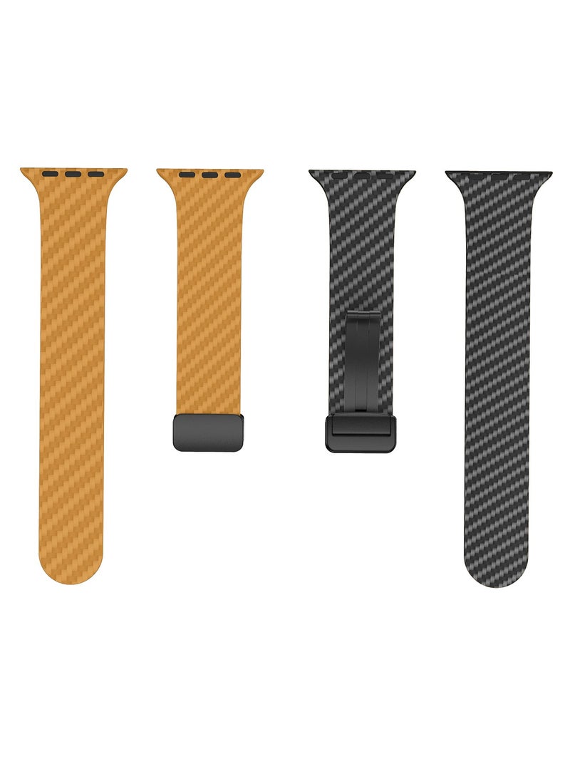 X-level - Bands Compatible with Apple Watch 42mm 44mm 45mm 49mm Series 9/8/7/SE/6/5/4/3/2/1 IWatch Ultra/Ultra 2/ Silicone Strap With Magnetic folding Buckle, Quick Release Silicone Straps for Women Men - Image 1