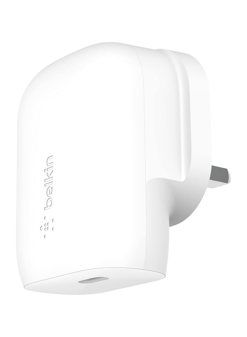 Belkin 30W USB C wall charger with PPS, Power Delivery, USB-IF certified PD 3.0, fast charger plug for iPhone 16, 15, Samsung Galaxy S24, iPad, AirPods, MacBook, Google Pixel and More  - Image 1