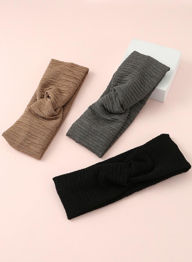 Take Two Set of 3 - Texture Twist Headband - Image 2
