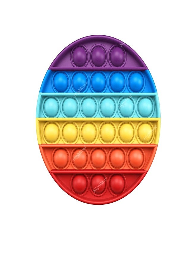 HighRoof Fidget Sensory Toys, Stress Relief Silicone Pressure Relieving, Squeeze Novelty Gifts for Kids Children Adults (Round Shape) - Image 1