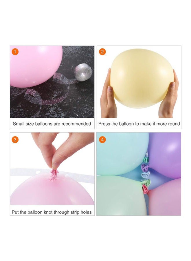 Loquat 123pcs party decoration balloon set, 123pcs birthday party decoration set, balloon arch garland kit, foil balloon banner, suitable for girls birthday party, birthday scene decoration supplies, weddi - Image 2