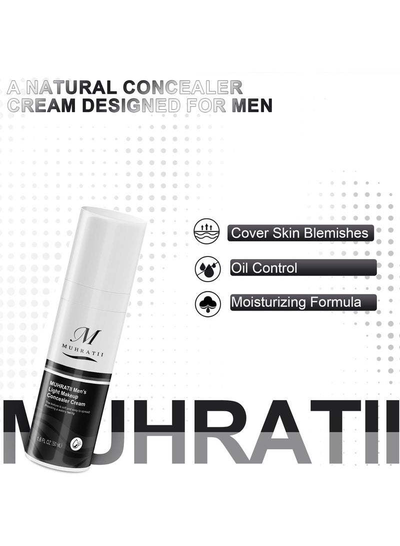 مهارات كريم إخفاء العيوب المرطب للرجال من MUHRATII - كريم إخفاء العيوب المرطب المضاد للشيخوخة للرجال - كريم إخفاء العيوب طويل الأمد - مع النياسيناميد - كريم وجه للرجال - هدية للرجال - Image 3