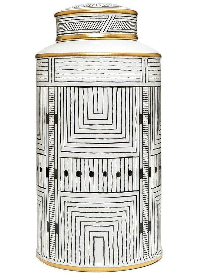 KNOT HOME Maze Arneson Decorative Canister Knot Home Designer Accessory for Bedroom Living Dining Room Office Area Décor