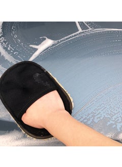 AROAQ Car Wash Glove, Microfiber Wool Soft Car Cleaning Mitt, Reusable Car Window Glass Cleaner, Scratch Free Auto Detailing Glove For Washing Polishing Waxing, (1pc, Black)  - Image 5
