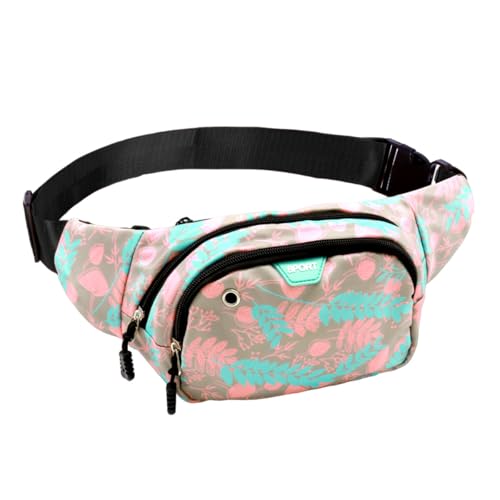 PALAY® Waist Bag for Women Stylish Color Print Fanny Pack for Women Oxford Cloth Chest Bags Multi Layer Lightweight Travel Running Waist Bag - Image 1