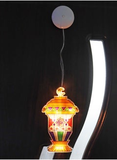 DBLEW 10 LEDs Lantern Design Light Battery Operated For Ramadan And Eid Prayer Celebration Outdoor Home Decoration Muslim Party Supplies With Suction Cup  - Image 1