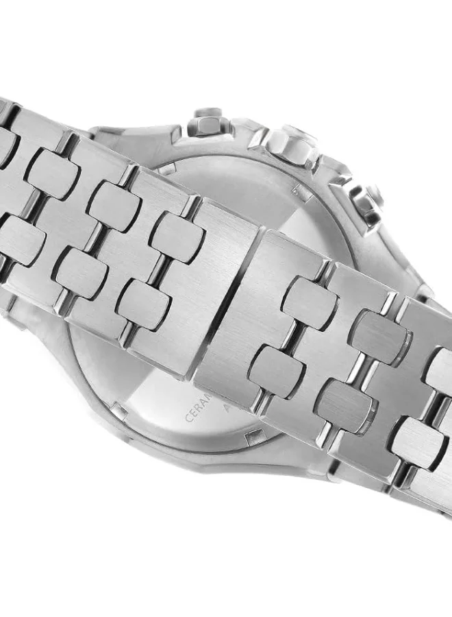 BEVERLY HILLS POLO CLUB Men's Quartz Movement Watch, Multi Function Display and Metal Strap - BP3051X.390, Silver