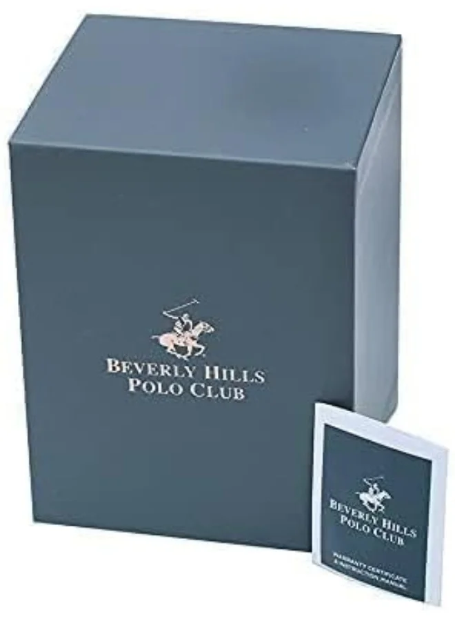 BEVERLY HILLS POLO CLUB Men's Quartz Movement Watch, Multi Function Display and Metal Strap - BP3051X.390, Silver