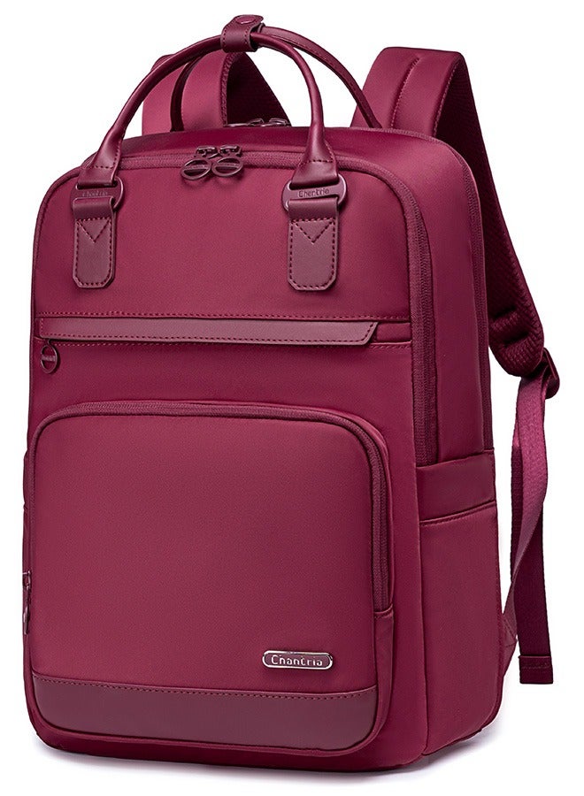 Chantria CB00765 Stylish Anti-theft 15.6-Inch Laptop Water-resistant For Travel Work School Business For Women Fashion Durable Casual Backpack Bag - Red  - Image 1